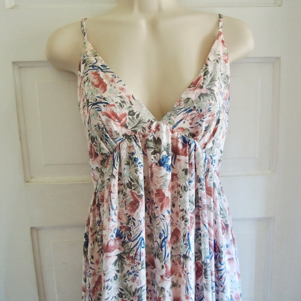 Lulus Renewed Romance Blush Pink Multi Floral Maxi Dress L - Picture 6 of 15